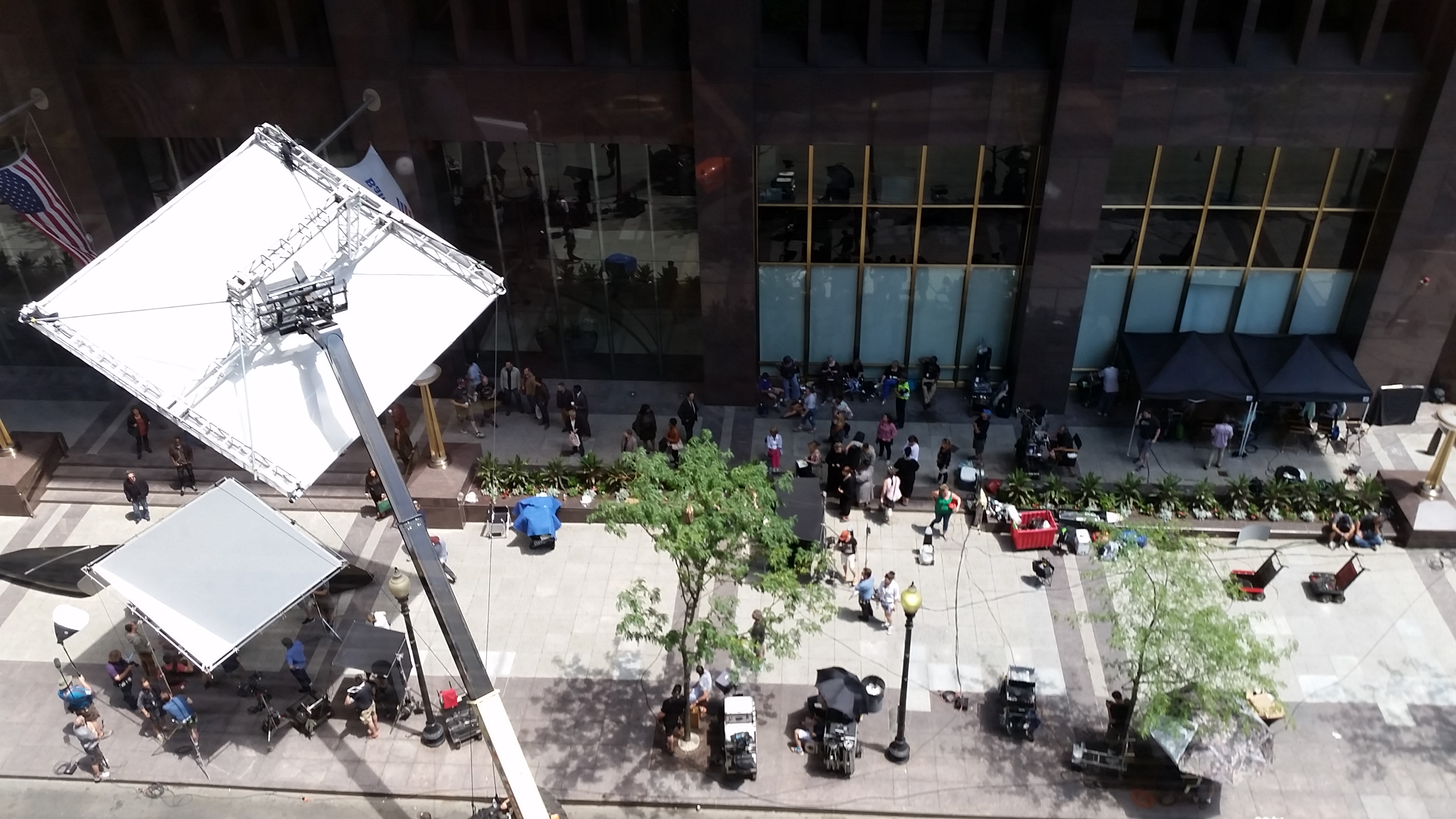 Filming of the new Ghostbusters 3 movie in Boston on Federal Street